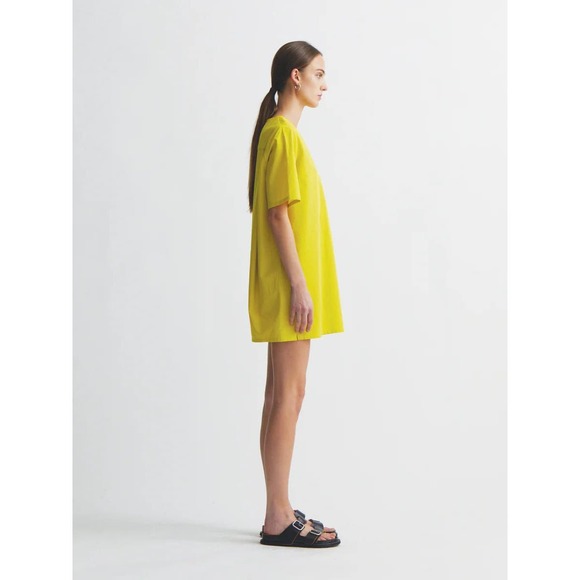 Maria McManus Mini Cocoon Dress Lemongrass Voile Sz XS Shift Tunic Yellow $590 - Picture 2 of 15